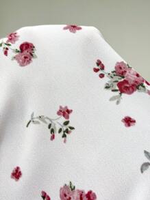 Florisole 波西米亚风格镂空花卉蕾丝拼接女式连衣裙 - 粉色 - 查看 6