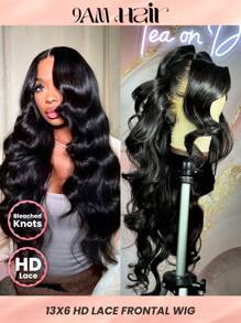 TrueHD 13x6 Skinlike HD Body Wave Lace Front Human Hair Wigs 200% Density Pre Plucked Bleached Knots With Baby Hair 100% Brazilian Human Hair Wigs For Women - SNatural - View 2