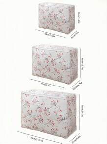 Large Printed Storage Bags For Clothes, Blankets, Shoes Waterproof, Moisture-Proof Organizer For Jeans,Dresses, Pants, Seasonal Decor Home, Bedroom, Travel Storage Solutions Foldable, Durable - Multicolor - View 5