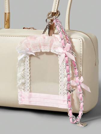 Kawaii 1 pieza Accesorio para bolso con decoración de lazo, estilo Y2K