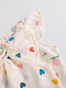 New Children 4pcs Set, Girls Cap Sleeve Top With Cap Sleeve & Shorts Sleepwear, Comfortable Casual Homewear, Summer