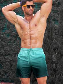 Surfspeed Men's Summer Gradient Beach Drawstring Pants (Random Printed) - Multicolor - View 4