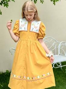 LMoss Kids LMoss Tween Girls Dresses - Yellow - View 5