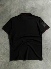 Manfinity Homme 男士简约徽标领 Polo 衫