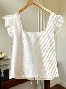 INAWLY Ladies Solid Color Camisole Top, Fashionable For Summer - White - View 2