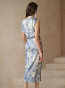 Amorya Vestido midi casual de mujer, sencillo y de moda, para uso diario