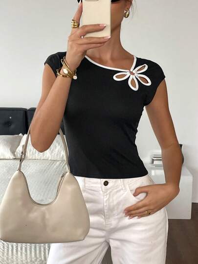 Siren Gaze T-shirt da donna estiva a maniche corte di moda