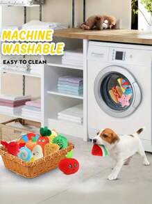 PETSIN 3/5/10/15/20pcs Pet Doll Set, Dog Chew Ball, Plush Squeaky Toys, Puppy Biting Toys, Realistic Plush Toys, Tooth-Friendly Chew Toys With Unique Designs, Interactive Toys For Small/Medium/Large Dogs, Indoor/Outdoor Use, Easy Storage, Random Styles/Colors, Popular Pet Toys Set In Europe & America - Multicolor - View 8