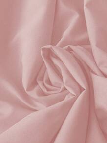 SHEIN Unity 大码女式露肩撞色腰带 A 字裙派对、情人节、休闲优雅连衣裙，春夏季 - 粉色 - 查看 4