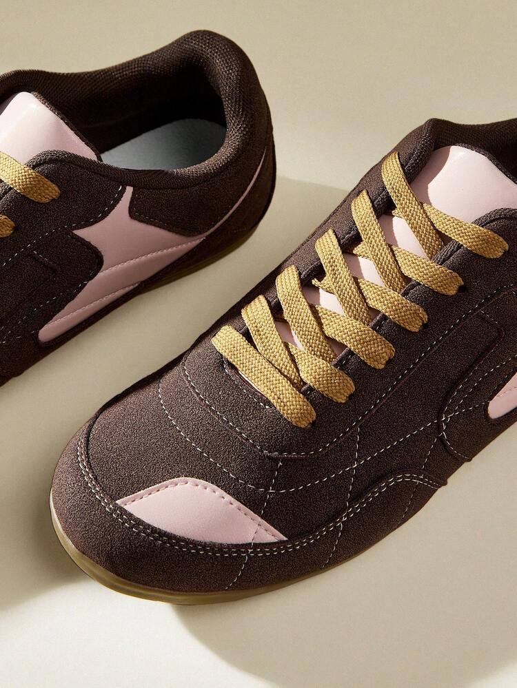 CUCCOO EASI Sneaker casual vintage da donna con stampa di pastore tedesco nero