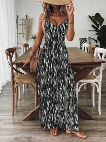 Breezaya Mono casual de mujer sin mangas con la espalda descubierta y estampado floral, para primavera/verano - Negro - Ver 3