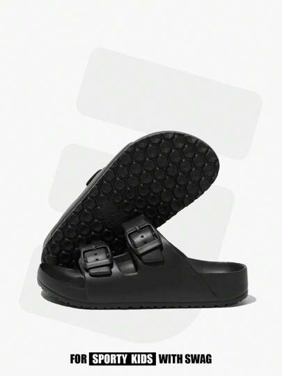 JNSQ Söta EVA-tofflor, lätta och bekväma, halkfria, lämpliga för inomhus- och utomhusbruk, passar pojkar och flickor