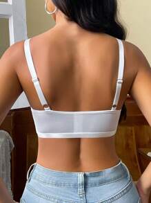 Moonlight & Mama 1pc Maternity Solid Color Ruched Hollow Nursing Bra