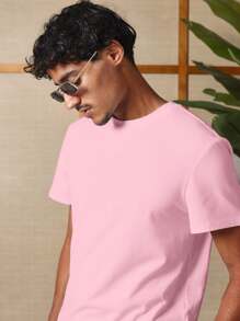 SUMWON Áo phông in địa chỉ Santa Cruz California cổ điển mùa hè Trượt ván lướt sóng bãi biển Phong cách sống Đường phố Pacific Avenue Áo phông cổ điển thoải mái vừa vặn mặc đi nghỉ dưỡng - Màu Hồng baby - Xem 5