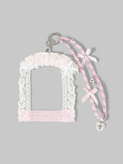Kawaii 1 pièce breloque de sac avec nœud, style Y2K mignon