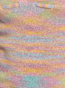 Nöista Top corto con scollo a canottiera in maglia vibrante realizzato con filati colorati, per look in evidenza durante il giorno e il fine settimana in città