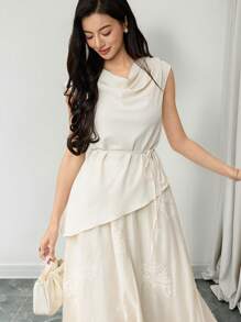 Heiryn Women Two Pieces Outfits For Daily Wear - Apricot - View 6