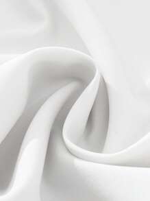 SHEIN Clasi Áo cánh không tay cổ ve cài nút kim loại cho nữ - trắng - Xem 3