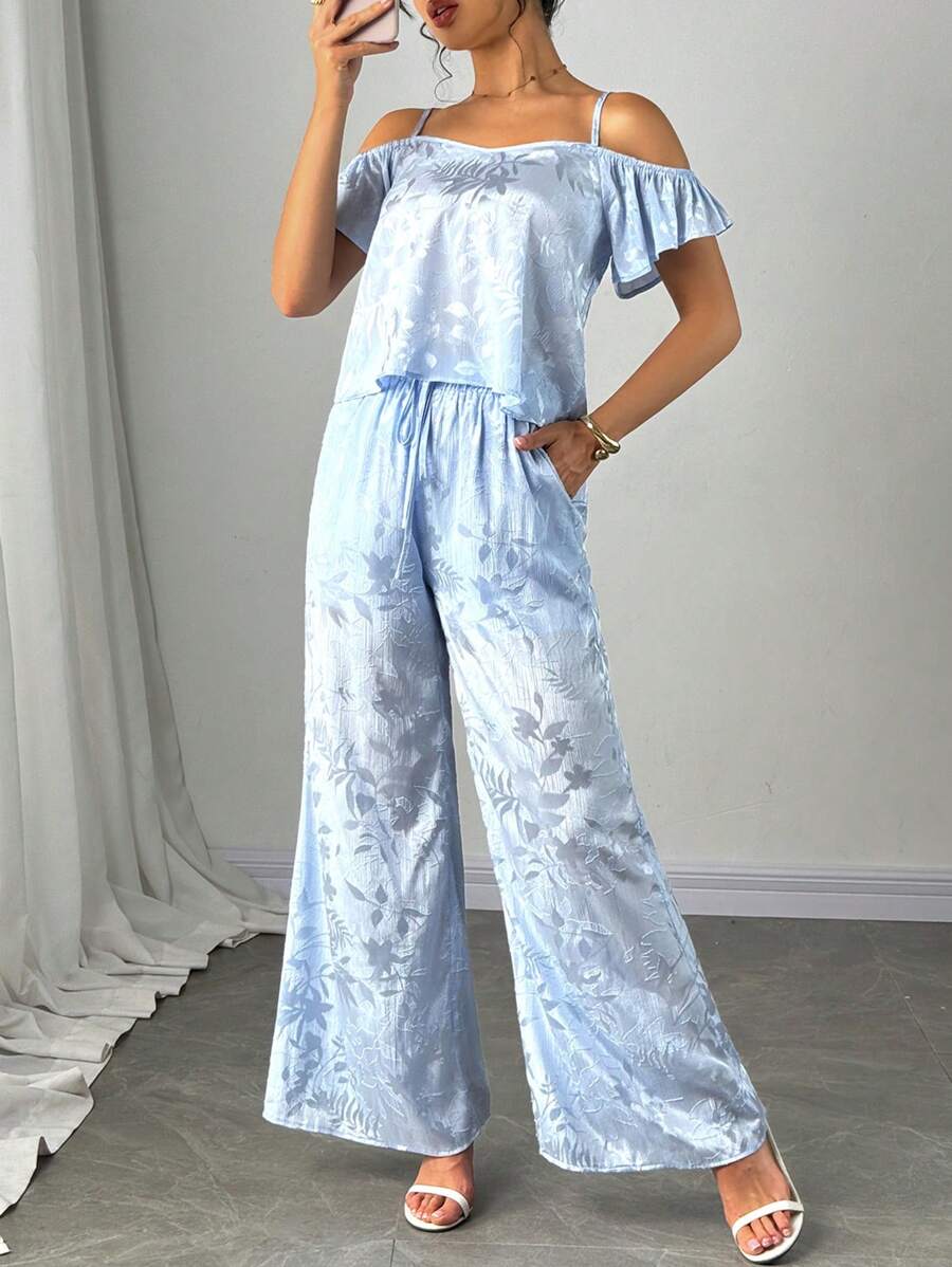 SHEIN Clasi Women Two Pieces Outfits For Daily Wear - Blue - View 1
