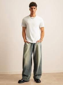 SWAVVY Men T-Shirts Fit Crew Neck Short Sleeve Graphic Tee Tokyo Casual Japanese Fashion Summer Cotton