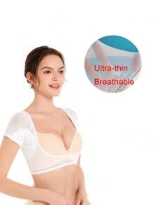 1 pieza Chaleco para el sudor axilar, almohadillas lavables para el sudor axilar, protectores de sudor transpirables para las axilas, a prueba de sudor y lavables para mujeres, niñas y damas, para axilas y hombros, a prueba de sudor y de secado rápido (L) Cuidado corporal para viaje, deporte, exterior, verano, pegatinas, Día de San Valentín del niño, Día de San Valentín de la mujer