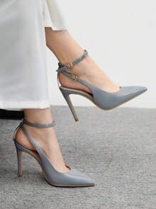 CUCCOO BIZCHIC New Style Versatile Pointed Toe Women High Heels For Christmas - Baby Blue - View 3