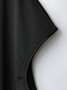 SHEIN LUNE Set di abbigliamento coordinato estivo per donne taglia comoda, outfit estivi da 2 pezzi per donne, outfit da vacanza da donna semplice e casual, outfit estivi per donne per laurea, outfit estivo casual da 2 pezzi per donna
