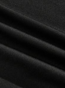 BATMAN X SHEIN 85th Camiseta de manga corta con gráfico de murciélago y letras para hombre talla grande de estilo casual de verano