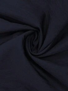 Calvaya Women's Loose Straight Leg Shorts, Casual Mid-Thigh Pants - Navy Blue - View 3