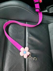 PETSIN Sunflower Pattern Pet Dog/Cat Car Leash, Adjustable Car Pet Traction Rope, Vehicle Belt, Pet Supplies, Retractable Pet Car Leash