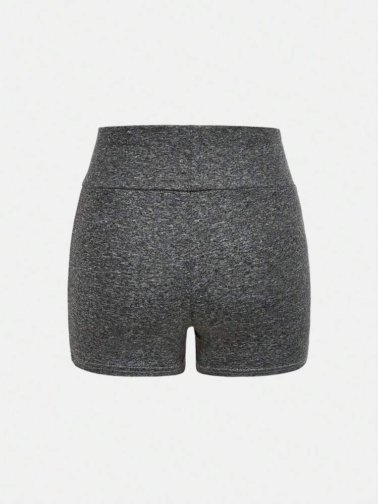 SHEIN Girlism Set de 4 shorts deportivos/de yoga de punto de cintura alta en color liso para niñas preadolescentes, uso casual de primavera/verano - Morado Violeta - Añade 10