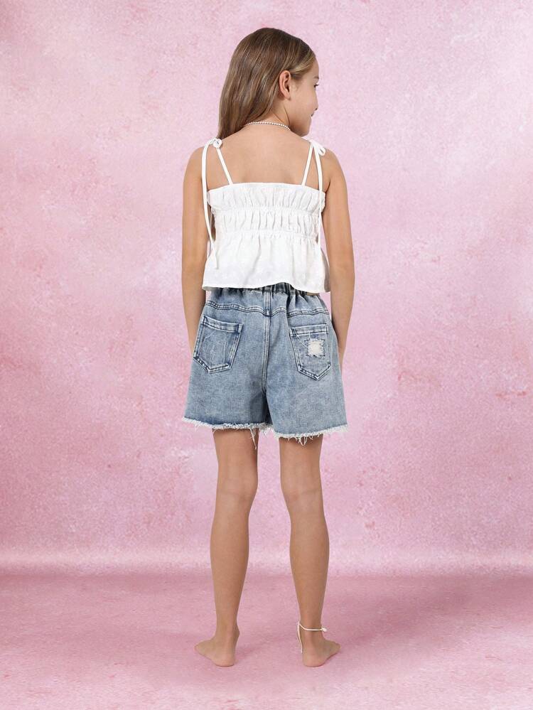 Sleeveless Ruched T-Shirt Co-Ord Set