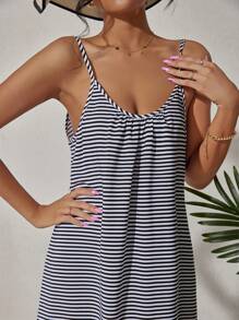 Swim Lushoire 女士彩色春夏长条纹罩衫 - 彩色 - 查看 4