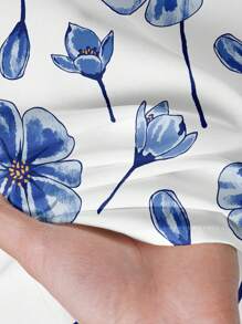 Rusticease 2pcs Women Casual Floral Print Fitted Vacation Set, Versatile Spring/Summer - Multicolor - View 5