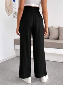 SHEIN Pregnant Women's Textured Solid Color Loose Pants Women S Bottoms Women Wide Leg Pants Women Clothing Pants Wide Leg Pants Woman Summer Outfits For Women