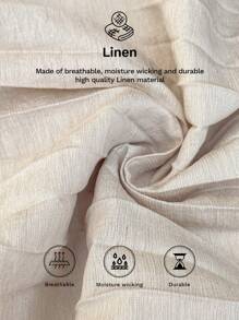 SHEIN LUNE 女士服装 夏季杏色亚麻面料褶皱 A 字形无袖露背连衣裙，适合春夏季休闲办公穿着 复活节连衣裙 女士波西米亚风女装 毕业礼服 度假服装 女士节日服装 女士老钱风格 女士欧洲夏季德比连衣裙 母亲节服装 女士夏季连衣裙