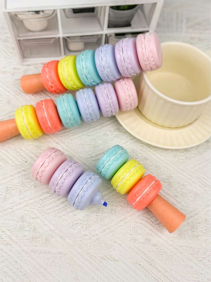 SHEIN 可爱的荧光笔，适合学校和办公室荧光标记和涂鸦回到学校