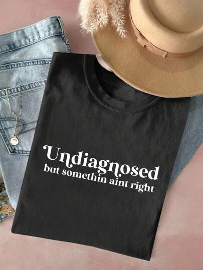 INAWLY Funny Graphic Print Casual T-Shirt For Women, Summer