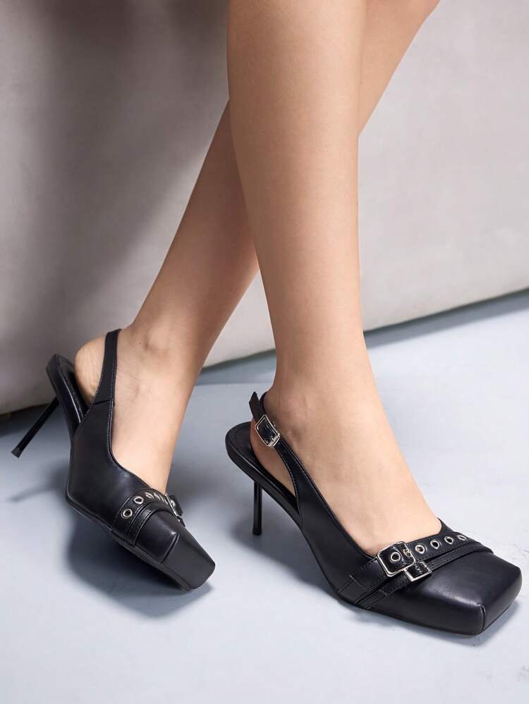 CUCCOO GRLICON Women's Y2K Punk Style High Heel Pumps, Suitable For Motorcycle, Cool Girl, Halloween, Christmas, Party Outfits