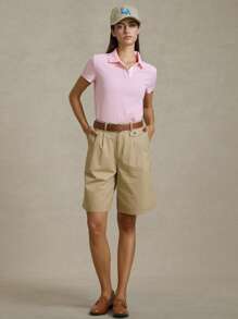 Briarwyn Women Casual Solid Color Woven Loose Shorts With Pockets Summer 0utfits For Women And Beach 4th Of July Airport - Brown - View 7