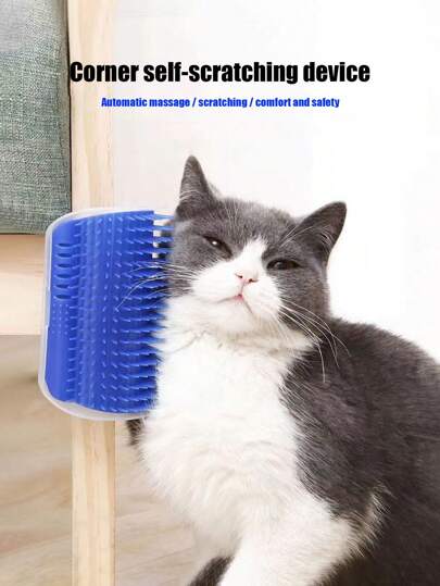 PETSIN 1件装简易猫角抓板猫咪美容玩具止痒抓板按摩刷宠物用品欧美风尚