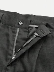 Maija Pantalones casuales verde salvia con diseño de cintura elástica y bolsillos laterales para hombres, verano 2025. Elegantes y románticos, apropiados para invitados de boda, oficina, aeropuerto, playa, festivales de música y vida diaria - Gris - Ver 11