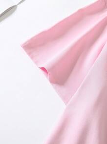 Maweii Dios me regaló dos títulos: mamá y abuela, y me los merezco ambos' - Camiseta de mujer con gráfico de texto en inglés para el Día de la Madre - Rosa - Ver 5