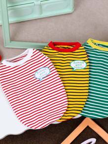 PETSIN 休闲可爱简约文字图形柔软面料夏季轻薄透气户外宠物背心，适合猫狗，欧美流行，春夏