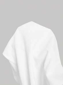 SHEIN MOD 女士系带蝴蝶结白色不对称下摆阔腿裤，西式女装，度假，海滩，波西米亚风，白色裤子，夏季裤子，阔腿裤，女士裤子，商务休闲女装 - 白色 - 查看 6