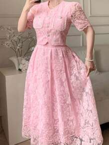 DAZY Damen Zweiteiliges Outfit für den täglichen Gebrauch - Pink - Übersicht 6