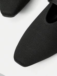 MOTF PREMIUM BAILARINAS DE recubierto CON HEBILLA, ZAPATOS DE PUNTA FINA - Negro - Ver 5