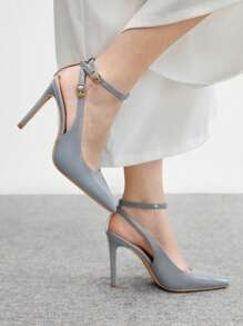 CUCCOO BIZCHIC New Style Versatile Pointed Toe Women High Heels For Christmas - Baby Blue - View 4