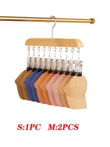 Multi-Purpose Strap Clothes Hanger, Lingerie & Camisole Storage Rack, Seamless Drying Rack - Yellow - View 3