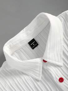 Manfinity Homme 男士夏季短袖单排扣衬衫和休闲裤套装